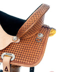 Flex Tree Western Horse Saddle Hilason In American Leather Barrel Trail