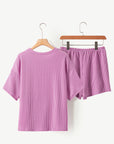 Corded Knit Tee and Shorts Set