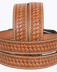 HILASON Western Genuine Leather Belt for Men Women Cowboy Cowgirl Handmade Unisex Full Grain Heavy Duty Engraved Buckle Belt