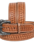 HILASON Western Genuine Leather Belt for Men Women Cowboy Cowgirl Handmade Unisex Full Grain Heavy Duty Engraved Buckle Belt