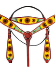 Hilason Western Horse Headstall Breast Collar Set American Leather