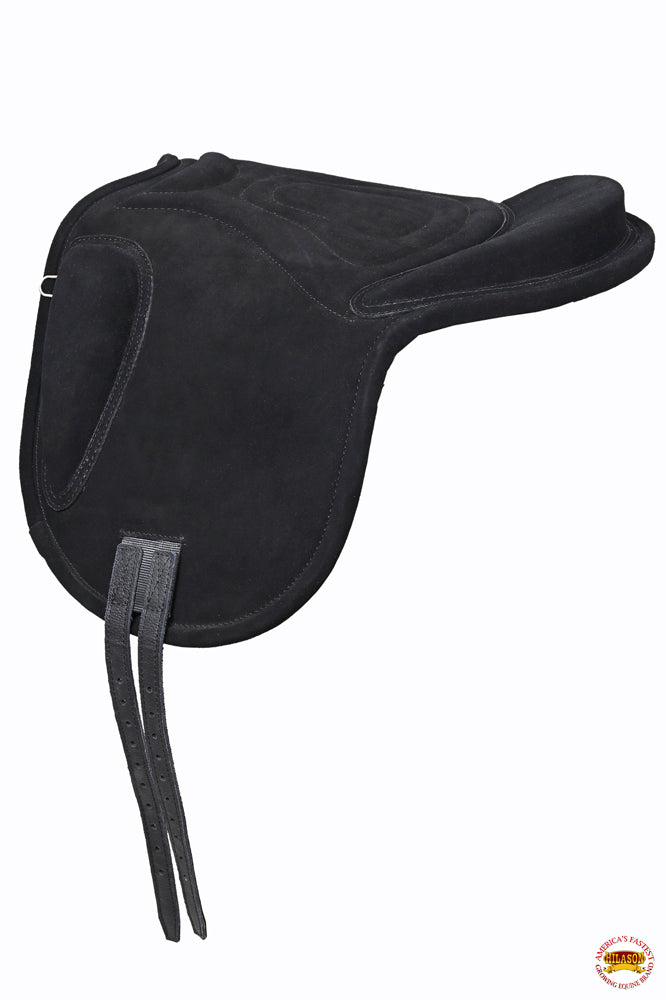 Sp100-F Baretek English Leather Bareback Horse Saddle Pad Trail Riding