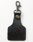 American Darling ADKR165 Hand Tooled Carved Genuine Leather Keyring