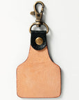 American Darling ADKR168 Hand Tooled Carved Genuine Leather Keyring