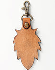 American Darling ADKR172 Hand Tooled Carved Genuine Leather Keyring