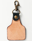 American Darling ADKR174 Hand Tooled Carved Genuine Leather Keyring