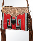 American Darling Saddle Blanket Genuine Leather Women Bag Western Handbag Purse