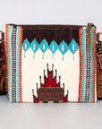 American Darling Saddle Blanket Genuine Leather Women Bag Western Handbag Purse