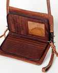 American Darling ORGANISER Upcycled Wool Genuine Leather women bag western handbag purse
