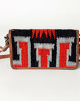American Darling Organiser Saddle Blanket Genuine Leather Women Bag Western Handbag Purse