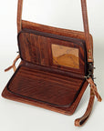 American Darling Organiser Saddle Blanket Genuine Leather Women Bag Western Handbag Purse