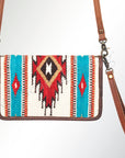 American Darling Organiser Saddle Blanket Genuine Leather Women Bag Western Handbag Purse