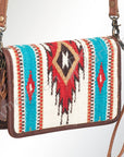American Darling Organiser Saddle Blanket Genuine Leather Women Bag Western Handbag Purse