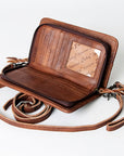 American Darling Organiser Saddle Blanket Genuine Leather Women Bag Western Handbag Purse