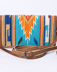 American Darling Organiser Saddle Blanket Genuine Leather Women Bag Western Handbag Purse