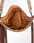 American Darling Signature Crossbody Hand Tooled Saddle Blanket Genuine Leather Women Bag Western Handbag Purse