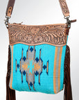 American Darling Signature Crossbody Hand Tooled Saddle Blanket Genuine Leather Women Bag Western Handbag Purse