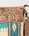 American Darling Signature Crossbody Hand Tooled Saddle Blanket Genuine Leather Women Bag Western Handbag Purse