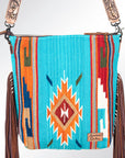 American Darling Signature Crossbody Hand Tooled Saddle Blanket Genuine Leather Women Bag Western Handbag Purse