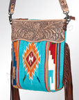 American Darling Signature Crossbody Hand Tooled Saddle Blanket Genuine Leather Women Bag Western Handbag Purse