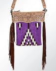 American Darling Signature Crossbody Hand Tooled Saddle Blanket Genuine Leather Women Bag Western Handbag Purse