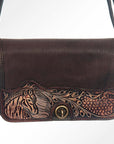 American Darling ADBGZ342 Crossbody Hand Tooled Genuine Leather Women Bag Western Handbag Purse