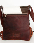 American Darling ADBGZ333 Crossbody Hand Tooled Hair-On Genuine Leather Women Bag Western Handbag Purse