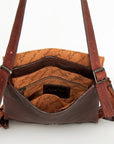 American Darling ADBGZ333 Crossbody Hand Tooled Hair-On Genuine Leather Women Bag Western Handbag Purse