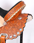 Hilason Western Horse Treeless Trail Barrel Saddle American Leather