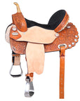 Hilason Western Horse Treeless Trail Barrel Saddle American Leather