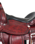 HILASON Western Horse Saddle American Leather Flex Tree Trail & Pleasure Antique Mahogany