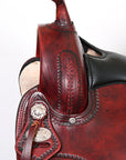 HILASON Western Horse Saddle American Leather Flex Tree Trail & Pleasure Antique Mahogany