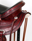 HILASON Western Horse Saddle American Leather Flex Tree Trail & Pleasure Antique Mahogany