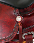 HILASON Western Horse Saddle American Leather Flex Tree Trail & Pleasure Antique Mahogany