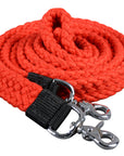 HILASON 7 Ft Braided Flat Cotton Roping Rein