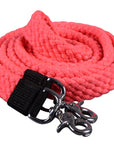 HILASON 7 Ft Braided Flat Cotton Roping Rein