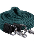 HILASON 7 Ft Braided Flat Cotton Roping Rein