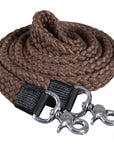 HILASON 7 Ft Braided Flat Cotton Roping Rein