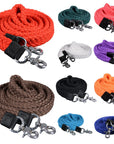 HILASON 7 Ft Braided Flat Cotton Roping Rein