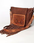 American Darling ADBGZ265A Large Crossbody Hand Tooled Genuine Leather Women Bag Western Handbag Purse