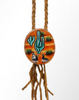 American Darling ADJWM101B Hand Painted Braided Genuine Leather Jewelry Necklace