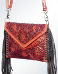 American Darling ADBGK104 Envelope Hand Tooled Genuine Leather Women Bag Western Handbag Purse
