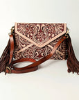 American Darling ADBGK105 Crossbody Hand Tooled Genuine Leather Women Bag Western Handbag Purse