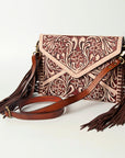 American Darling ADBGK105 Crossbody Hand Tooled Genuine Leather Women Bag Western Handbag Purse