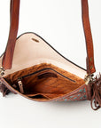 American Darling ADBGK106 Envelope Hand Tooled Genuine Leather Women Bag Western Handbag Purse