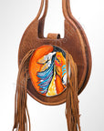 American Darling ADBGM152 Hobo Genuine Leather Women Bag Western Handbag Purse