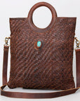 American Darling ADBGM154 Tote Genuine Leather Women Bag Western Handbag Purse