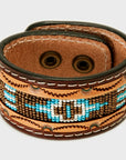 American Darling ADBRF146 Full Grain Genuine Leather Bracelet women