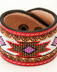 American Darling ADBRF147 Full Grain Genuine Leather Bracelet women 1.5in X 10in