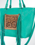 ADBG662 American Darling Hand Tooled Genuine Leather Women Bag Western Handbag Purse